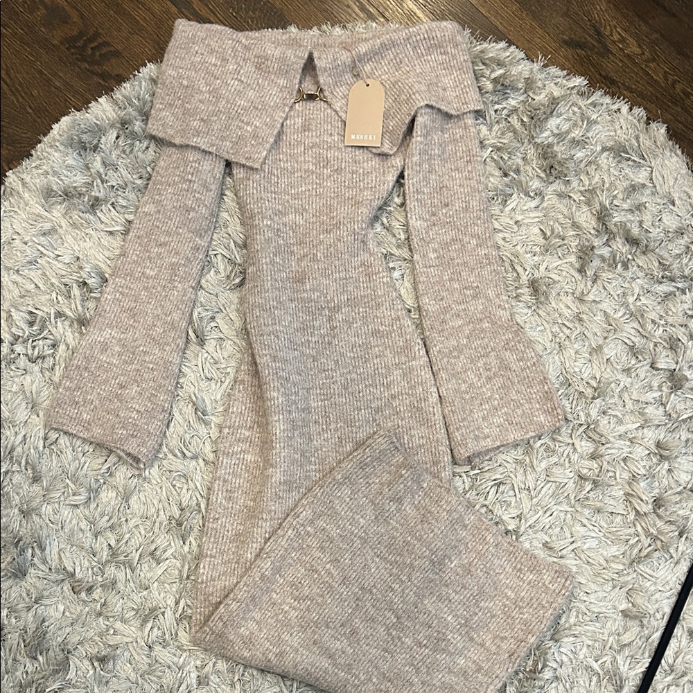 Meshki Off-Shoulder Knit Dress